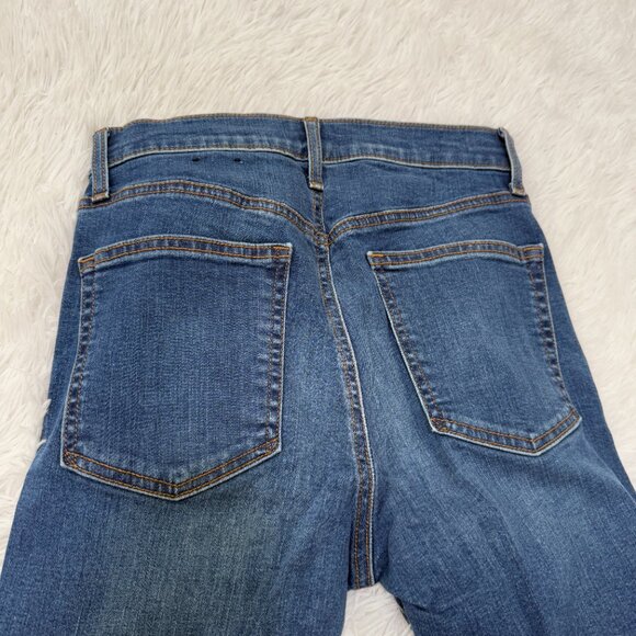 Women GAP True Skinny High Rise Denim Jeans in Dark Wash Blue Size 27 - Picture 10 of 10